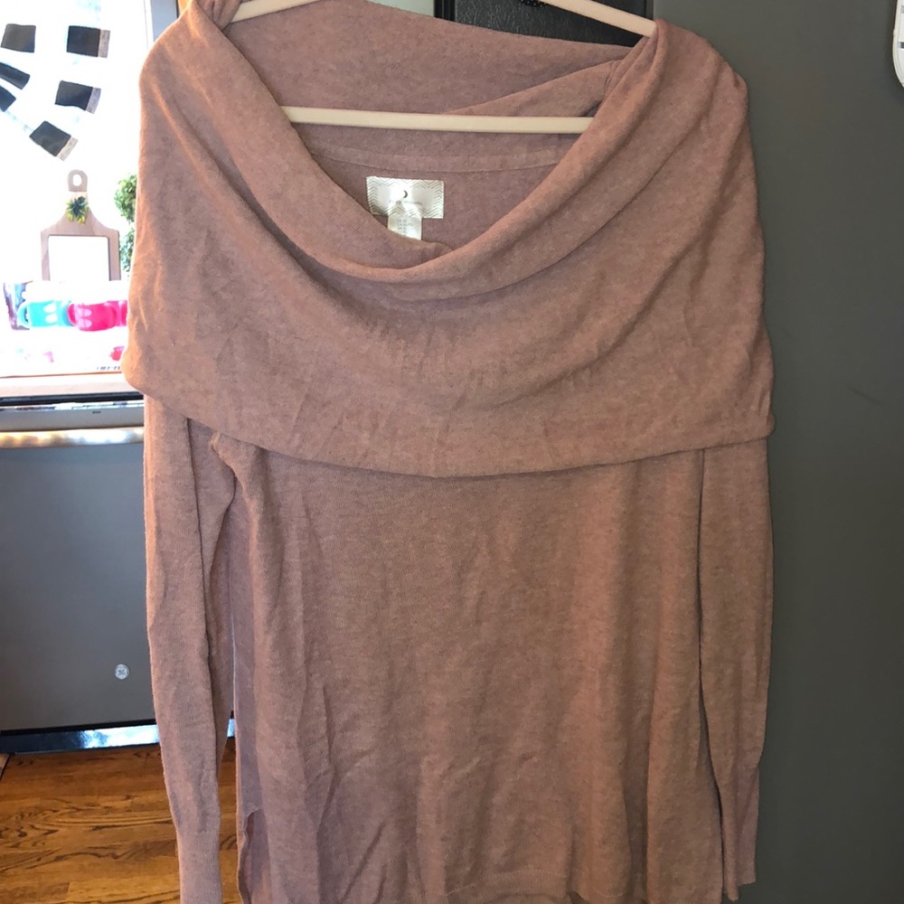 Off the shoulder sweater